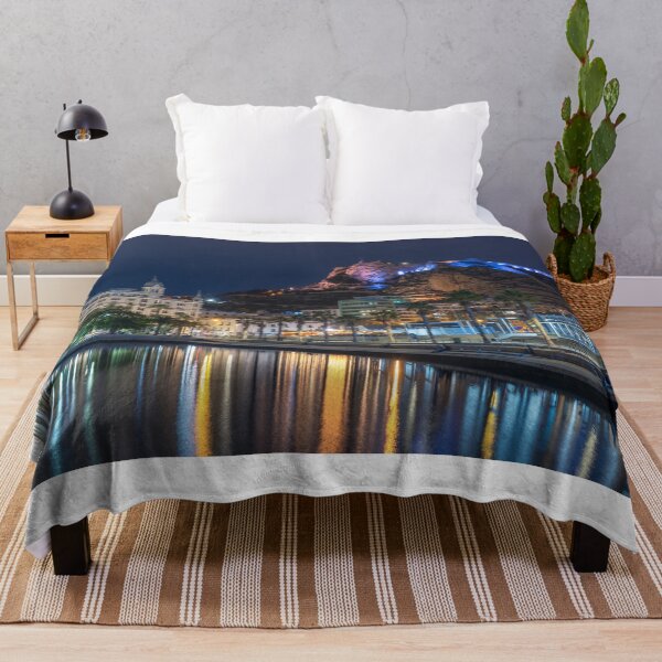 Item preview, Night view of the Alicante waterfront in Spain designed and sold by WorldScenery.