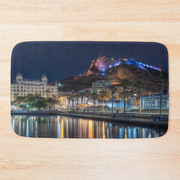 Item preview, Night view of the Alicante waterfront in Spain designed and sold by WorldScenery.