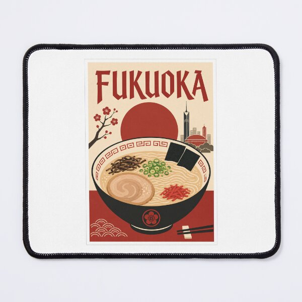 Item preview, Fukuoka Tonkotsu Ramen Travel Poster designed and sold by Beyond Destinations.