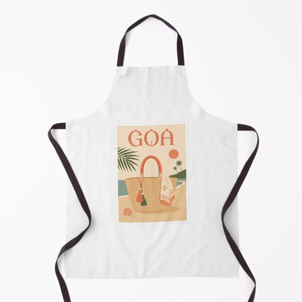Aperçu de l'œuvre Affiche de sac de plage tissé de Goa créée et vendue par Beyond Destinations.