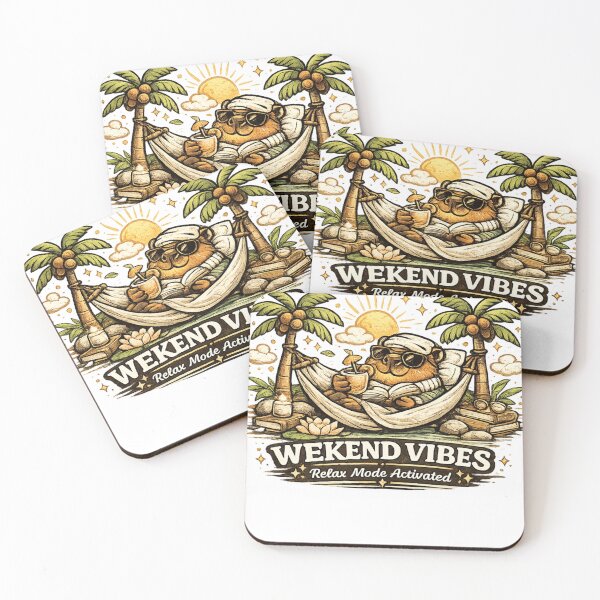 Item preview, Weekend Vibes Capybara Cute Relaxing T-Shirt designed and sold by Ever Bloom Studio.