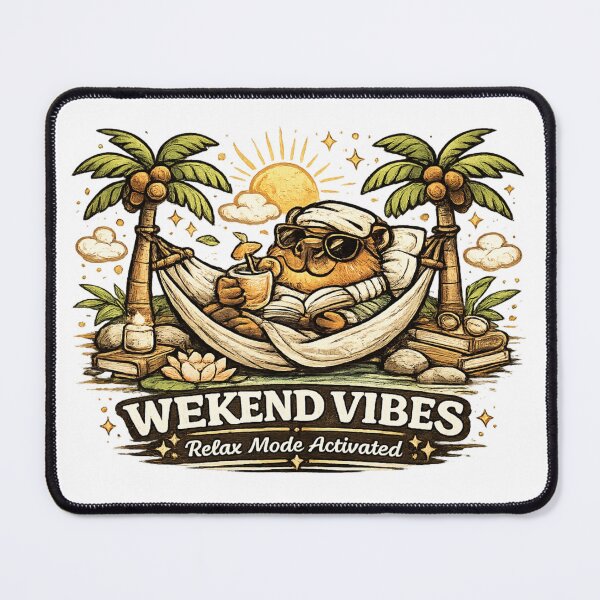 Item preview, Weekend Vibes Capybara Cute Relaxing T-Shirt designed and sold by Ever Bloom Studio.