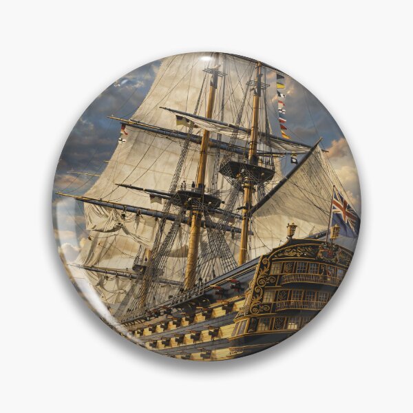 Item preview, Historic Tall Ship at Sea – Vintage Sailing Ship Maritime Adventure Print designed and sold by Kaleidoscope Print.