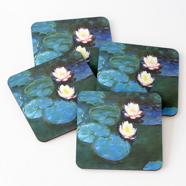 Item preview, Water Lilies: Impression of Reflections & Blossoming Surfaces (1899) designed and sold by artdesignsnow.