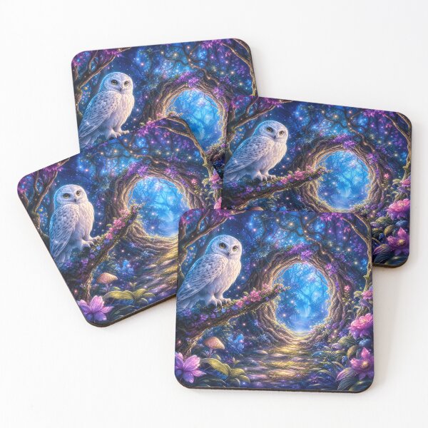 Item preview, Mystical Owl in Enchanted Forest Art designed and sold by LuisWorks.