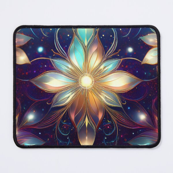 Item preview, Glowing Fantasy Flower Pattern with Luminous Petals designed and sold by SassyArtistry.