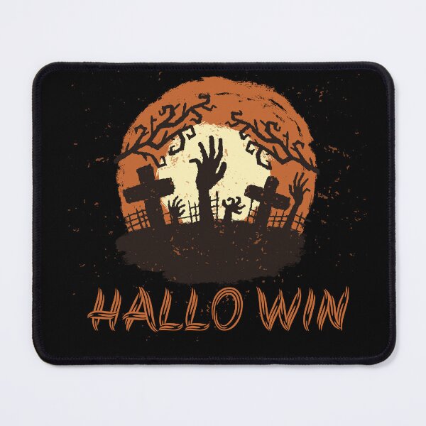 Item preview, Hallo Win Zombie Hands Graveyard Retro Brushstroke Moon Grunge Halloween Graphic T-Shirt designed and sold by DERA RAY.