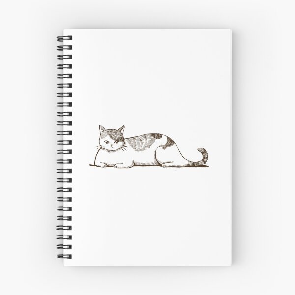 Item preview, Calico Cat Sitting Sketch Cute Cat Illustration designed and sold by Ninabellastudio.