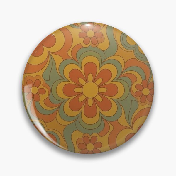 Item preview, Groovy 70s Retro Psychedelic Flower Pattern - Floral Pattern designed and sold by design-rebell.