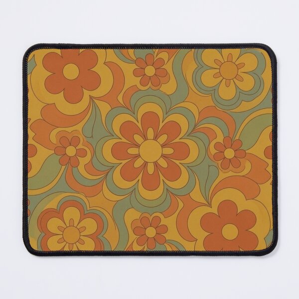 Item preview, Groovy 70s Retro Psychedelic Flower Pattern - Floral Pattern designed and sold by design-rebell.