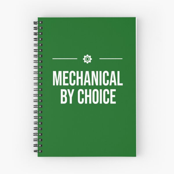 Item preview, Mechanical By Choice Funny Engineering Quote designed and sold by Amr Darwish Graphic designer.