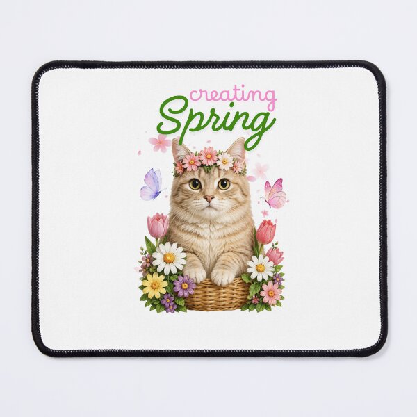 Item preview, Creating Spring Cute Kitten Flowers designed and sold by Keng Art.