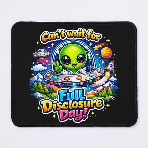 Item preview, Funny UFO Alien Full Disclosure designed and sold by NatalieJeans.
