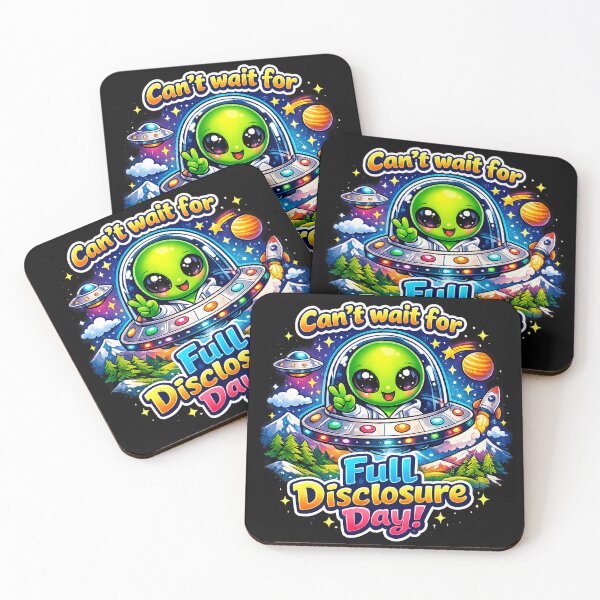 Item preview, Funny UFO Alien Full Disclosure designed and sold by NatalieJeans.
