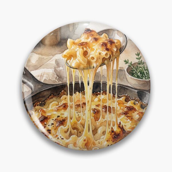 Item preview, Sizzling Baked Mac and Cheese Skillet Watercolor designed and sold by Itjung-Room.