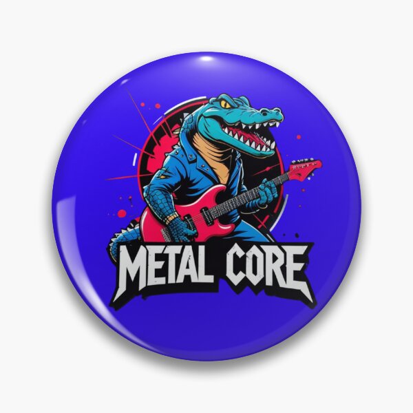 Item preview, Metal Core Crocodile Guitarist | Rock Music Alligator Cartoon Design designed and sold by Velmart.