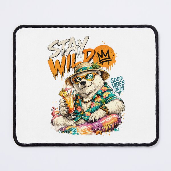 Item preview, Stay Wild Summer Vibes | Tropical Bear Streetwear Art designed and sold by SGeorgee.