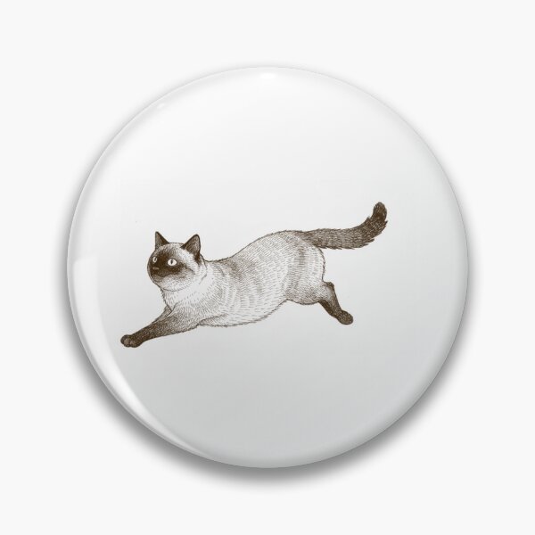 Item preview, Siamese Cat Sketch Running Cat designed and sold by Ninabellastudio.