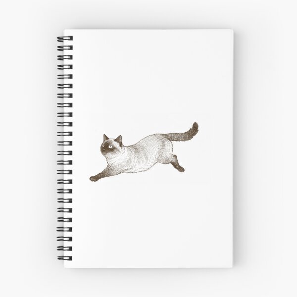 Item preview, Siamese Cat Sketch Running Cat designed and sold by Ninabellastudio.