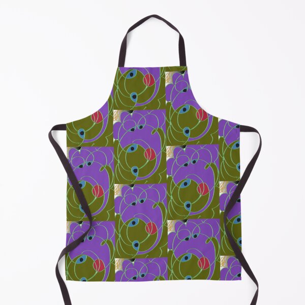 Item preview, Abstract Purple Elephant Green Bear Print designed and sold by TheSnugGirl.