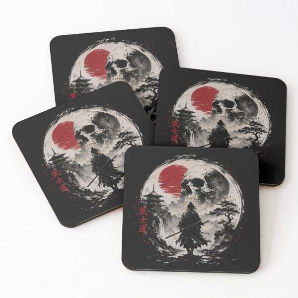 Item preview, Samurai Skull Warrior Japanese Dark Fantasy designed and sold by Poldi89.