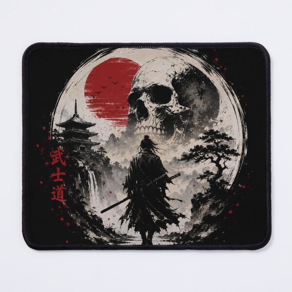 Item preview, Samurai Skull Warrior Japanese Dark Fantasy designed and sold by Poldi89.