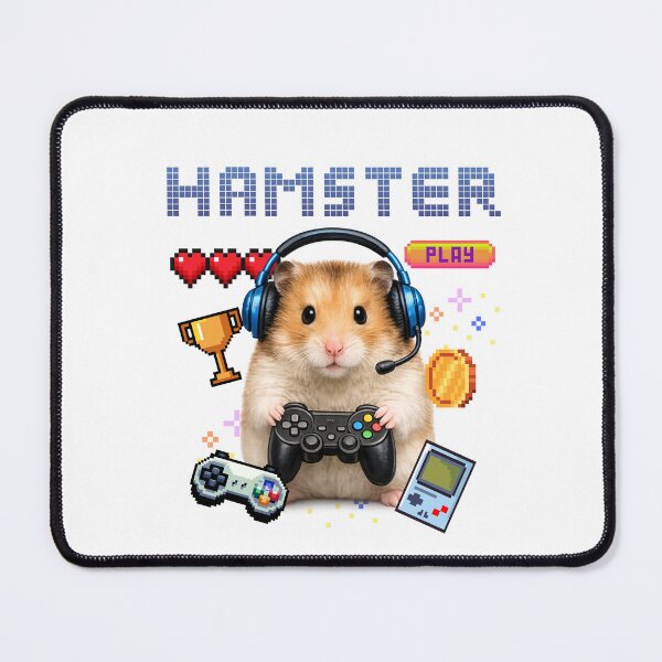 Item preview, Cute Gamer Hamster Pixel Art designed and sold by Keng Art.