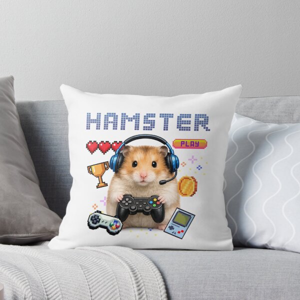 Item preview, Cute Gamer Hamster Pixel Art designed and sold by Keng Art.