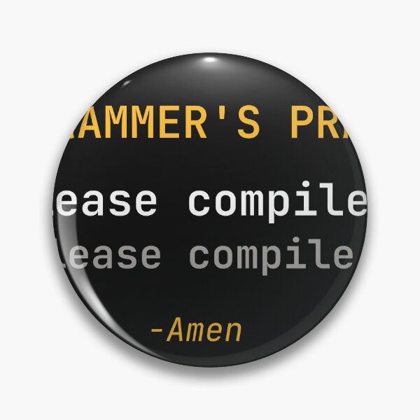 Item preview, Minimalist Programmer's Prayer Coding Art designed and sold by Code  Monkeys.