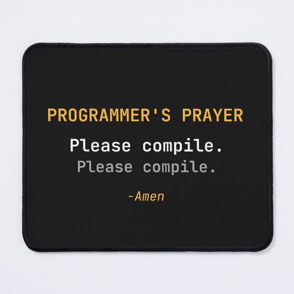 Item preview, Minimalist Programmer's Prayer Coding Art designed and sold by Code  Monkeys.