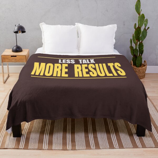 Item preview, Less Talk More Results Typography Design designed and sold by HeartAndArtShop.
