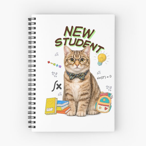 Item preview, Cute New Student Cat School Adventure designed and sold by Keng Art.