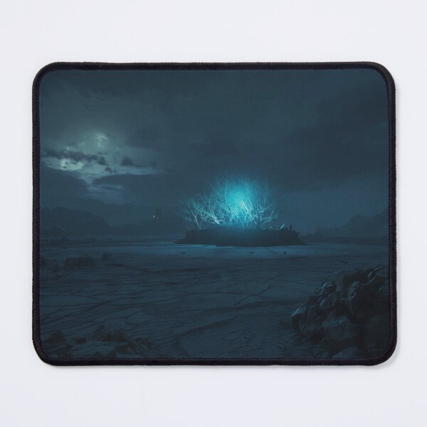 Item preview, Last Bioluminescent Forest on Dead Moon Landscape designed and sold by Luminous Wilds.