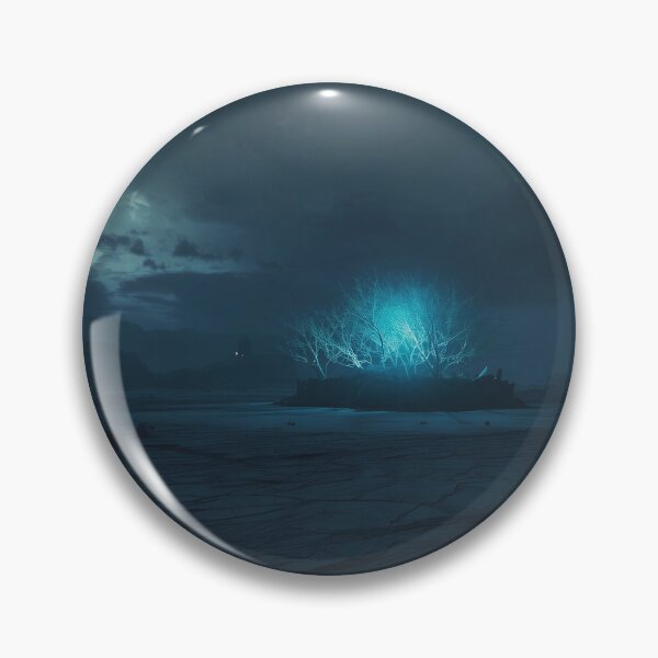 Item preview, Last Bioluminescent Forest on Dead Moon Landscape designed and sold by Luminous Wilds.