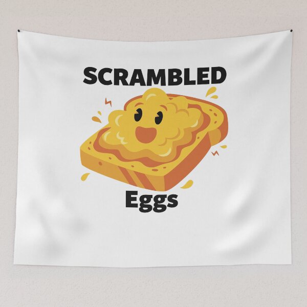 Item preview, Breakfast Brunch Coffee Scrambled Eggs Funny Food designed and sold by LuminOrb.
