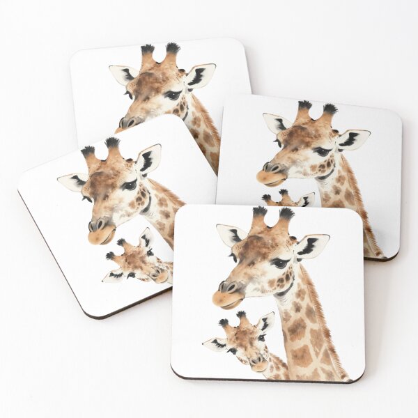 Item preview, Cute Baby Giraffe with Mummy Giraffe designed and sold by Wry.