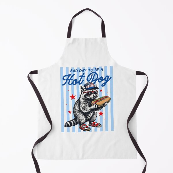 Item preview, Bad Day to Be A Hot Dog Funny Raccoon Hotdog 4th of July designed and sold by cerima.