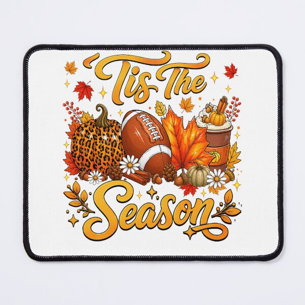 Item preview, Tis The Season Fall Football Pumpkin Spice Latte designed and sold by varin-studio.