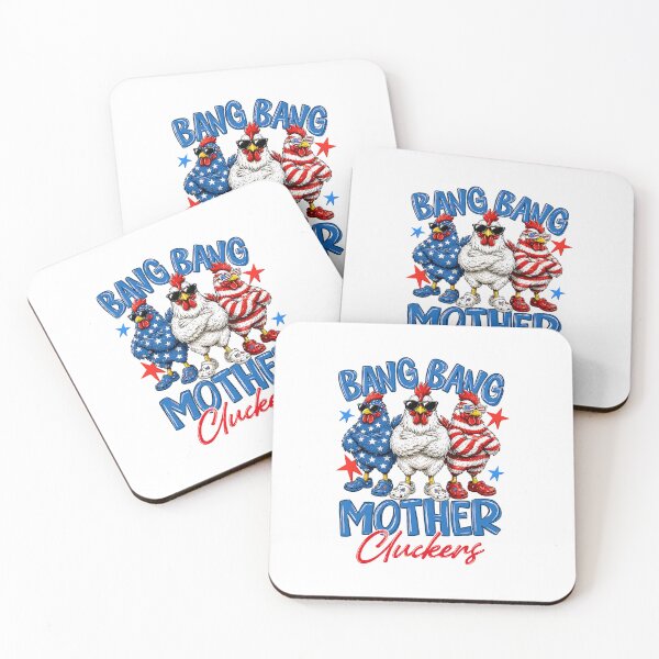 Item preview, Bang Bang Mother Cluckers Funny 4th of July Chicken designed and sold by khdmalakarak.