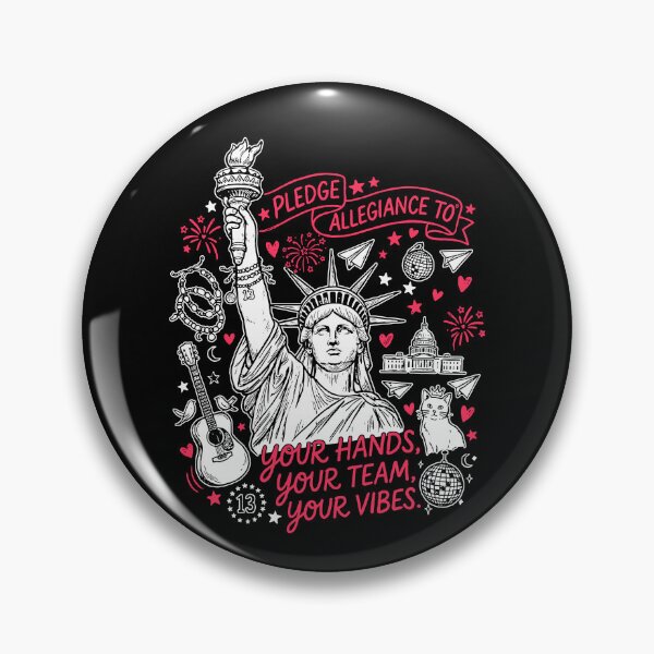 Item preview, Pledge Allegiance To Your Hands Your Team Your Vibes designed and sold by Home-Crea-Abode.