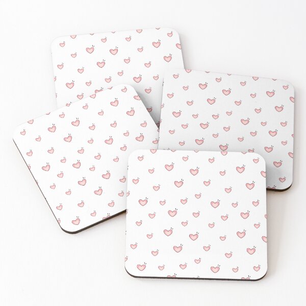 Item preview, Pink Hearts Pattern designed and sold by Julza Art.