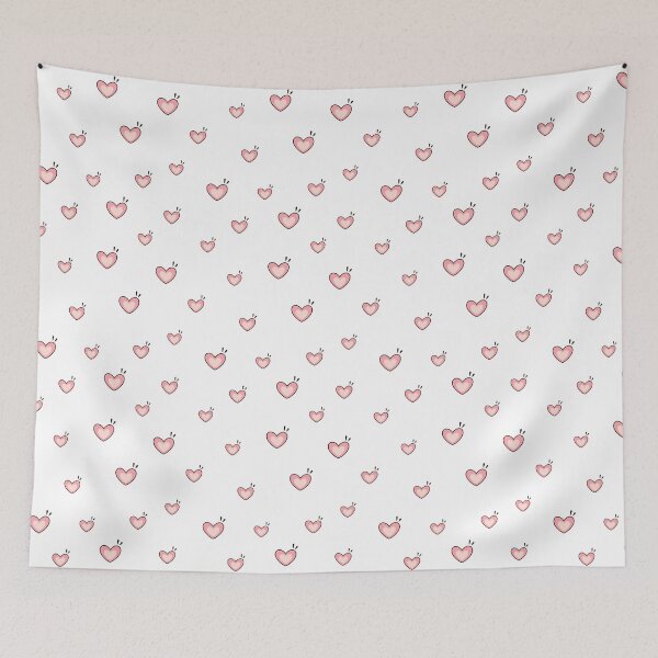Item preview, Pink Hearts Pattern designed and sold by Julza Art.
