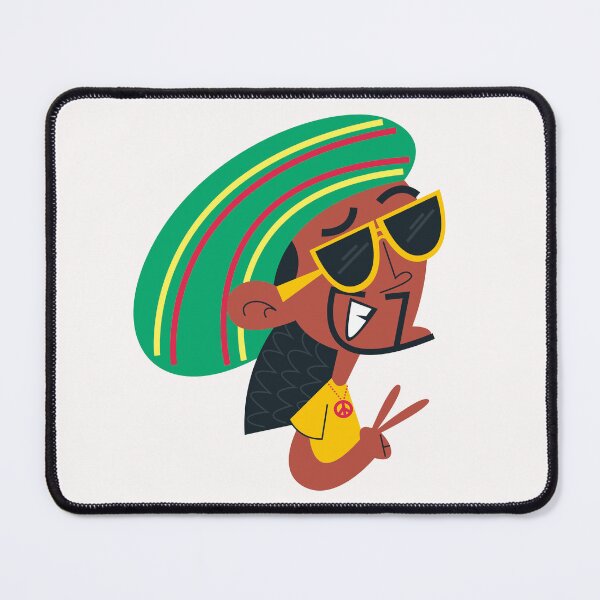 Item preview, Rasta Reggae Dreadlocks Peace Sign Sunglasses Cartoon Jamaican Culture Graphic T-Shirt designed and sold by DERA RAY.