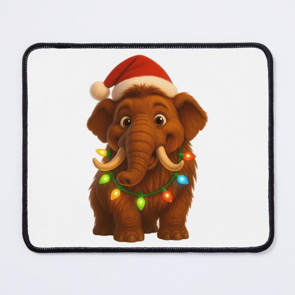 Item preview, Christmas Woolly Mammoth designed and sold by tbarbosantjean.