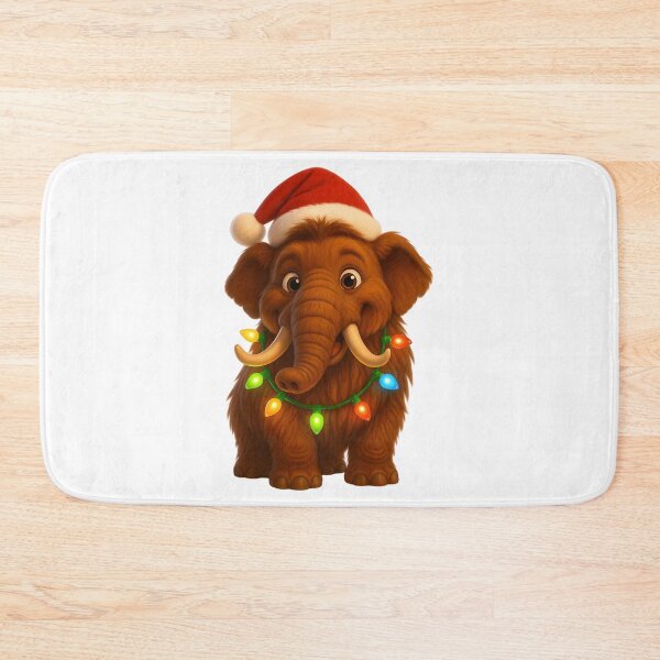 Item preview, Christmas Woolly Mammoth designed and sold by tbarbosantjean.