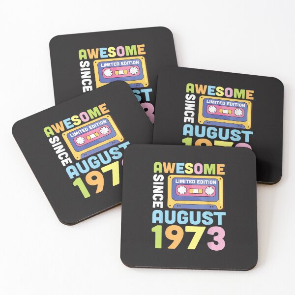 Item preview, Awesome Since August 1973 Vintage Cassette Tape Birthday Retro Music Design designed and sold by kiralynstration.
