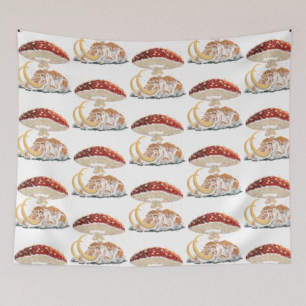Item preview, Cute Mammoth Woolly Cottagecore Aesthetic Under The Mushroom designed and sold by tbarbosantjean.