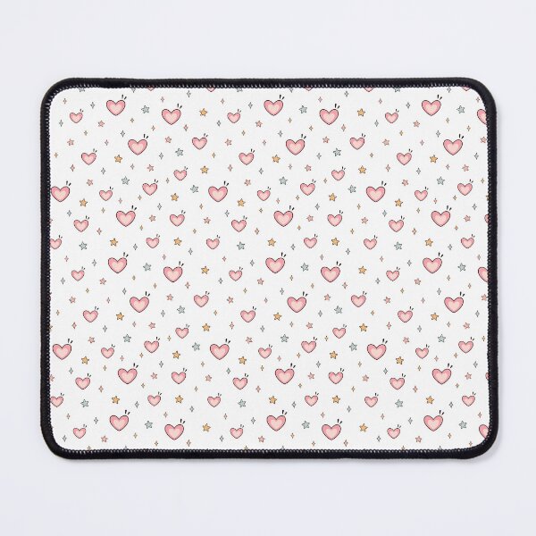 Item preview, Pink Hearts and Stars Pattern designed and sold by Julza Art.