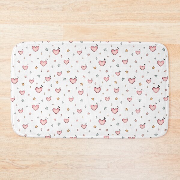 Item preview, Pink Hearts and Stars Pattern designed and sold by Julza Art.