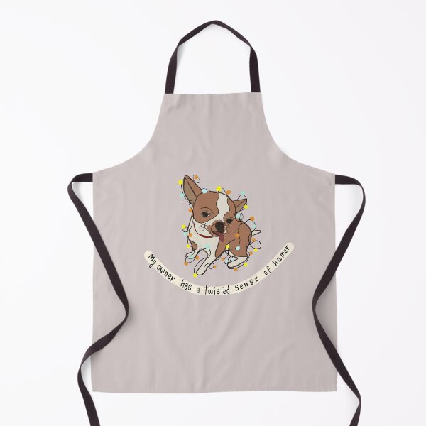 Item preview, Funny Christmas Chihuahua With Fairy Lights designed and sold by SbRandomLab.